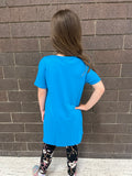 Kids Solid Button Top - Turquoise