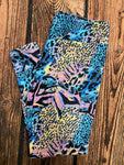 Neon Animal Print Custom Pocket Leggings