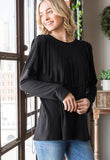 Fringe With Benefits Sweater Top - Black