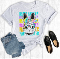 Happy Easter Tye-Dye Bunny Graphic Tee