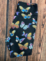 Beautiful Butterfly Custom Pocket Capri Leggings