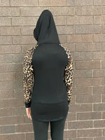 Roxy's Leopard Sleeve Hoodie