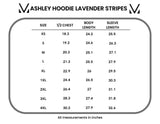 Michelle Mae Ashley Hoodie - Lavender Stripe