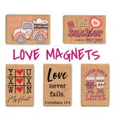 Wooden Love Magnets