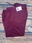 French Terry Joggers - Dk. Burgundy