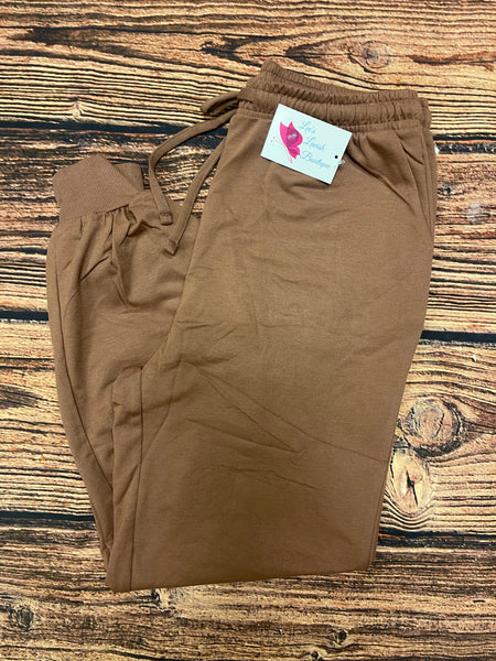 French Terry Joggers - Cocoa