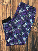 Dark Fairy Lace Custom Capri Leggings